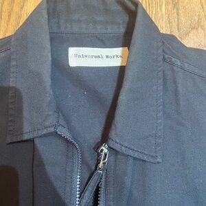 Universal Works Zip Uniform Jacket in Navy Size Medium